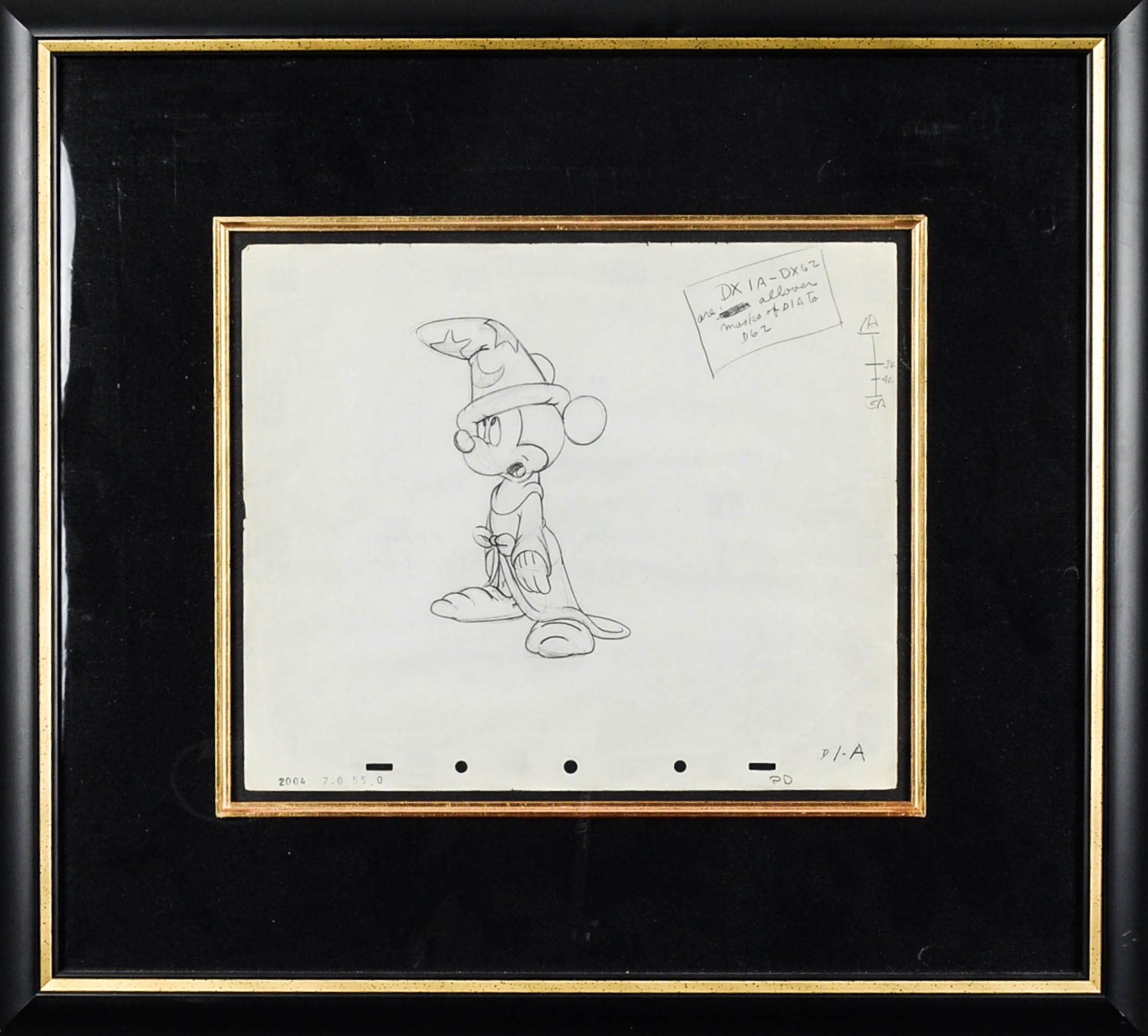 Sorcerer Mickey Production Drawing